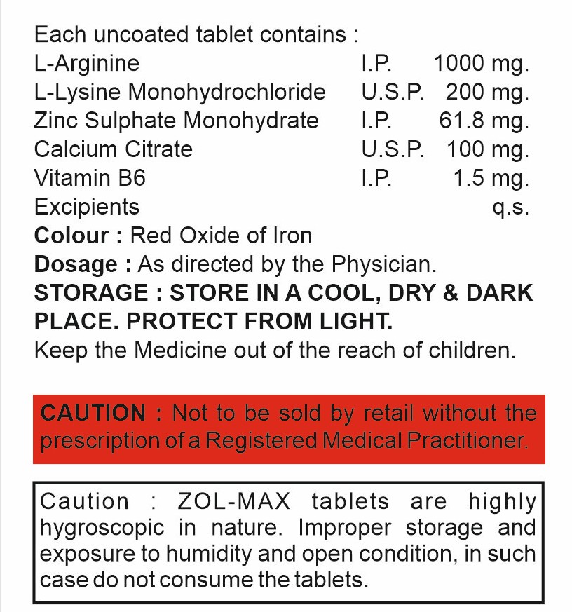 ZOL-MAX composition