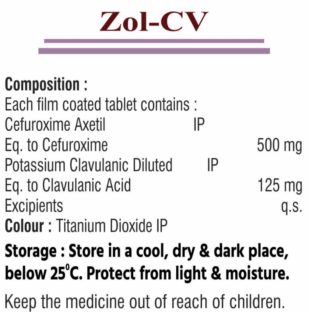 Zol-CV composition